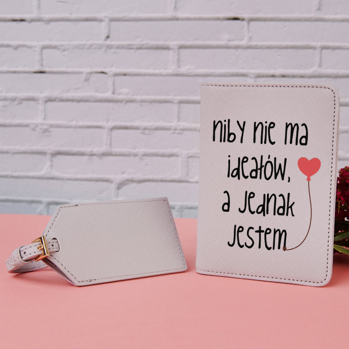 Nie ma ideałów - Etui na paszport z nadrukiem